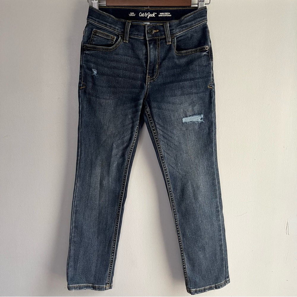 Cat & Jack Dark Indigo Slim Jeans - Blue